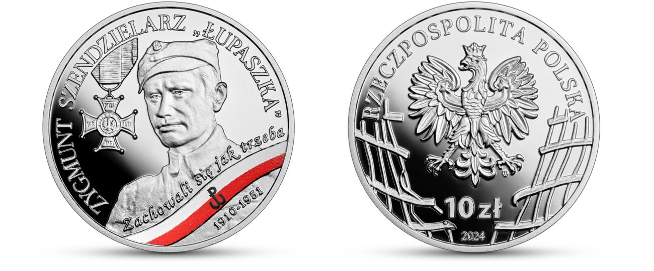 Moneta 10 zł 2024 Zygmunt Szendzielarz Łupaszka